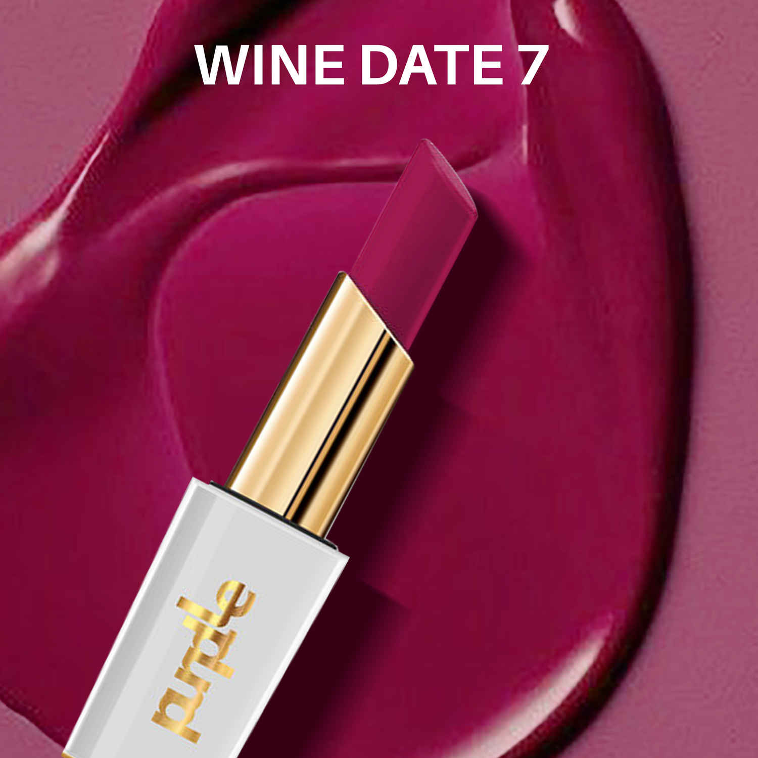 Buy Purplle Shades Of Love Primer Plus Matte Lipstick - Wine Date 7 | Highly Pigmented | Long Lasting | Easy Application | Water Resistant | Transferproof | Smudgeproof (3.5 g) - Purplle