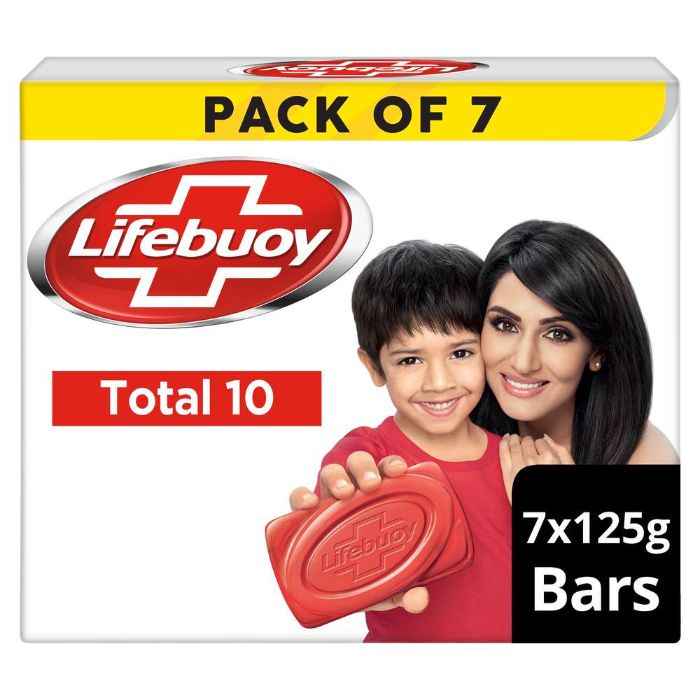 Buy Lifebuoy Total10 Soap (125 g) (Pack of 7) - Purplle