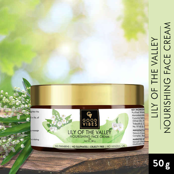 Buy Good Vibes Nourishing Face Cream - Lily of the Valley (50 g) - Purplle