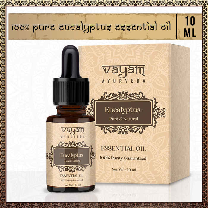 Buy Vayam Ayurveda 100% Pure Eucalyptus Essential Oil (10 ml) | Ayurvedic | Natural | Herbal | Pure | Sulphate free | Paraben Free - Purplle