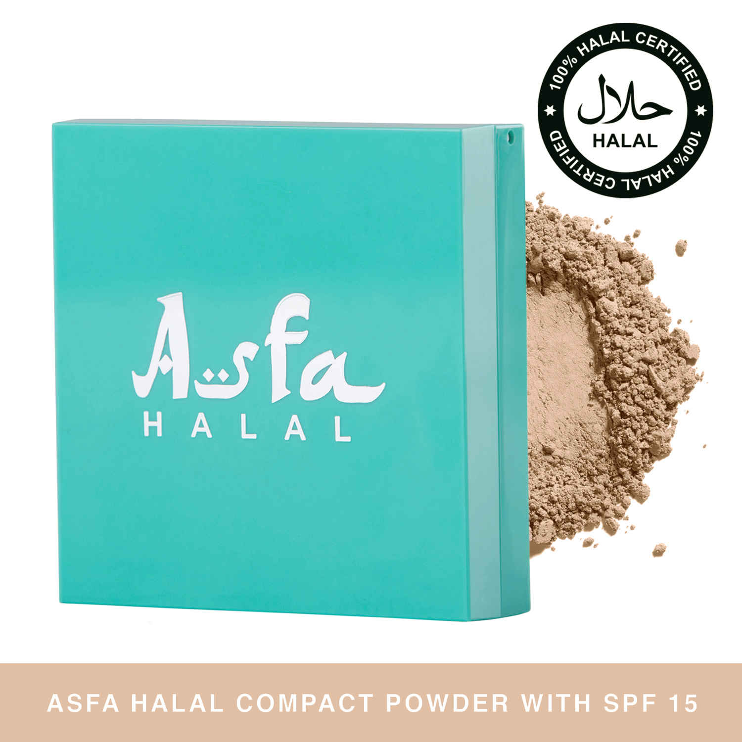Buy Asfa Halal Compact Powder With SPF 15, Natural Sparkler 02 (8 g) - Purplle
