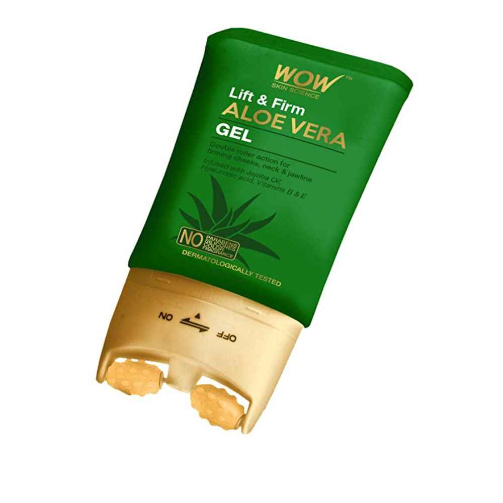 Buy WOW Skin Science Lift & Firm Aloe Vera Gel with Double Roller Massager (120 ml) - Purplle