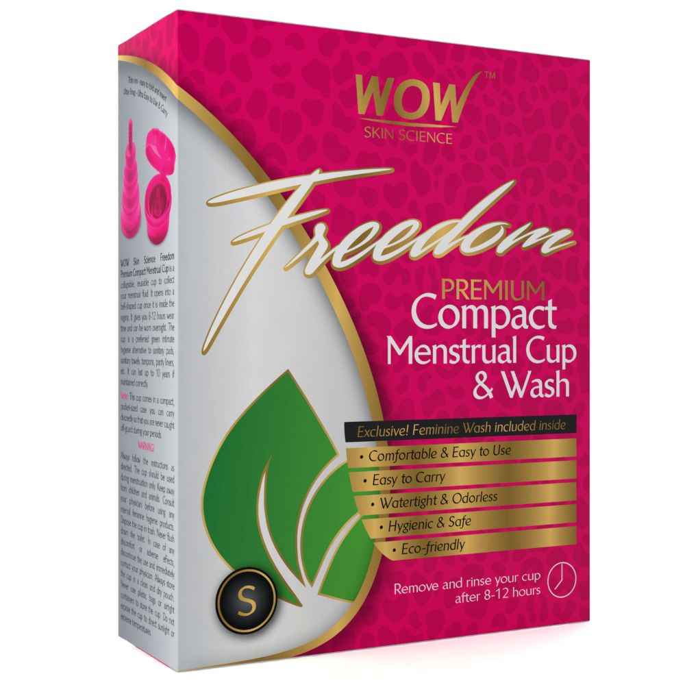 Buy WOW Freedom Reusable Menstrual Cup and Wash Pre Childbirth - Small (Above 30 Years) (60 ml) - Purplle