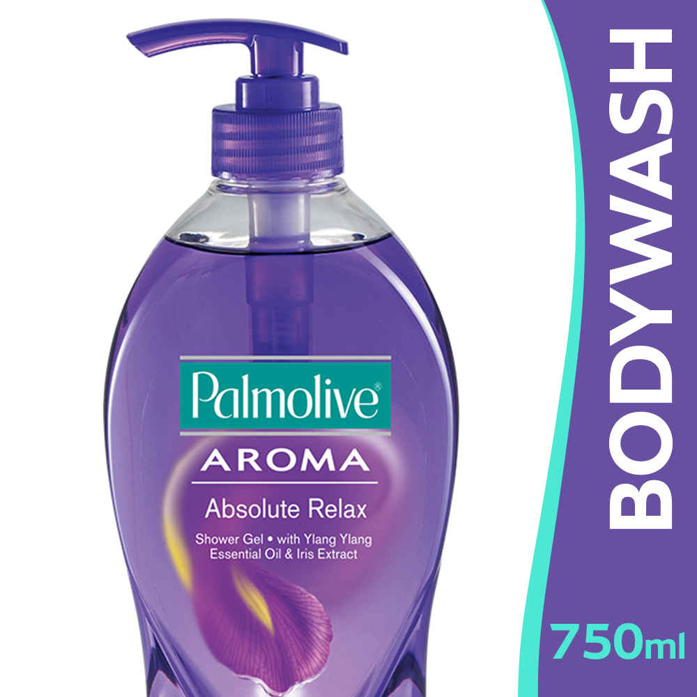 Buy Palmolive Body Wash Aroma Absolute Relax Shower Gel with 100% Natural Ylang Ylang Essential Oil & Iris Extracts (750 ml) Pump - Purplle