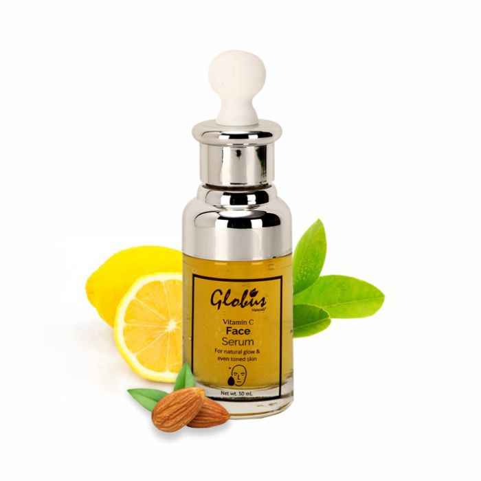 Buy Globus Naturals Vitamin C Face Serum (30 ml)|For Natural Glow & Even Toned Skin100% Natural | Paraben Free | SLS Free | Suitable For All Skin Types - Purplle