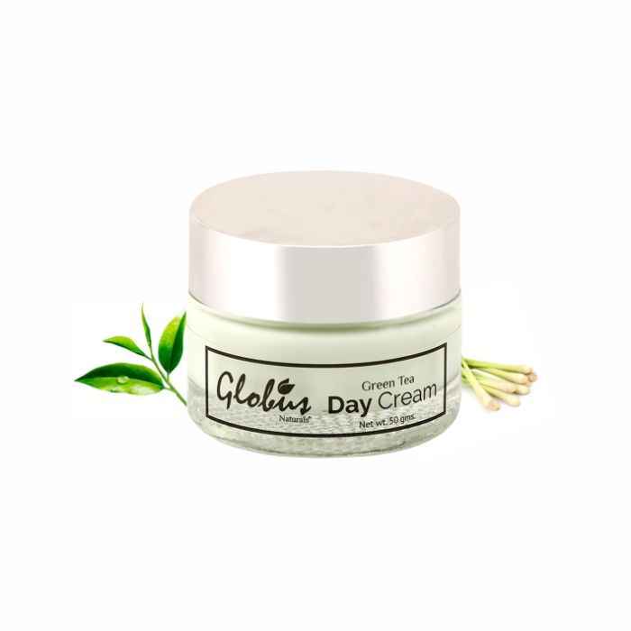 Buy Globus Naturals Green Tea Day Cream with Goodness of Lemongrass |100% Natural | Paraben Free | SLS Free |Net Wt. (50 g) - Purplle