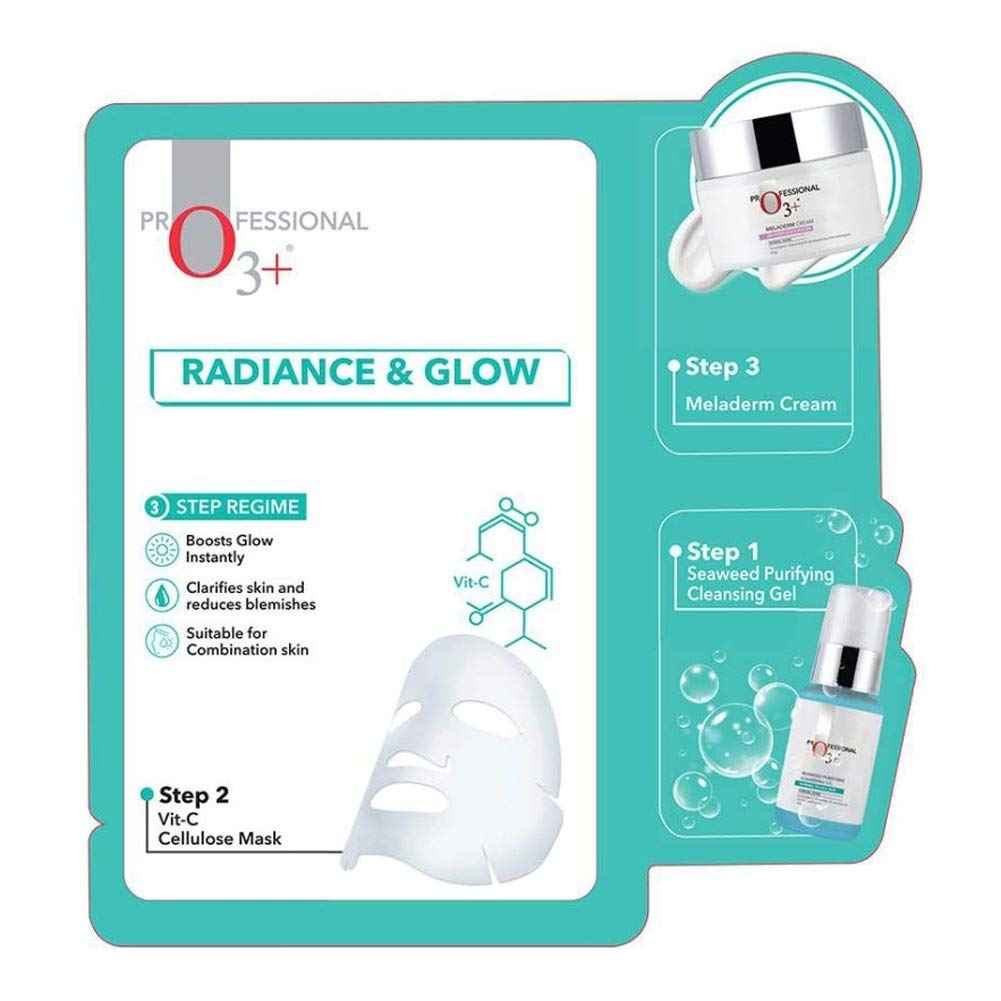 Buy O3+ Instant Home Facial Radiance & Glow Facial Kit Instant Glow Ideal for Normal to Oily Skin (3x 29 ml) - Purplle