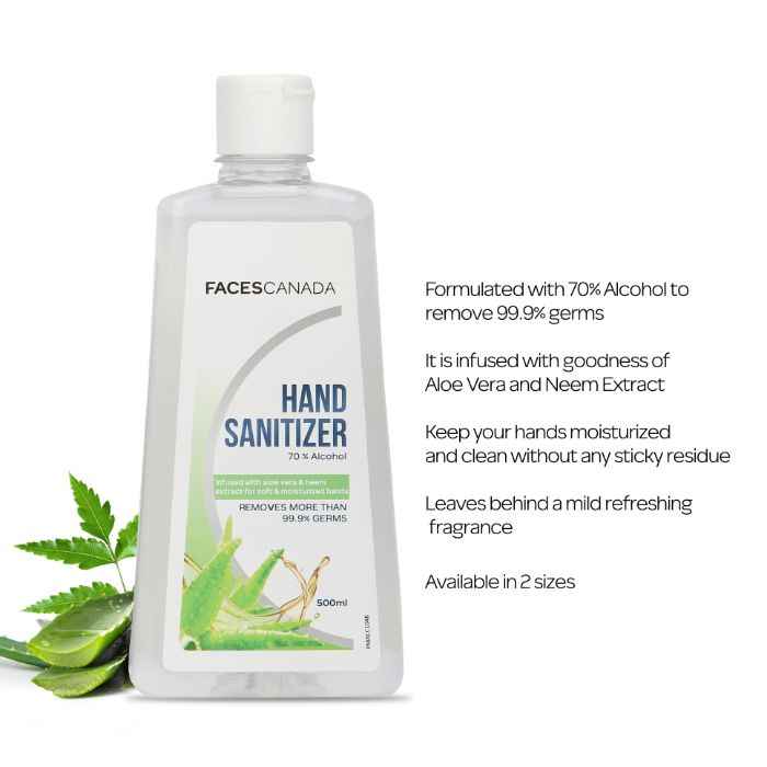 Buy Faces Canada Hand Sanitizer (500 ml) - Purplle