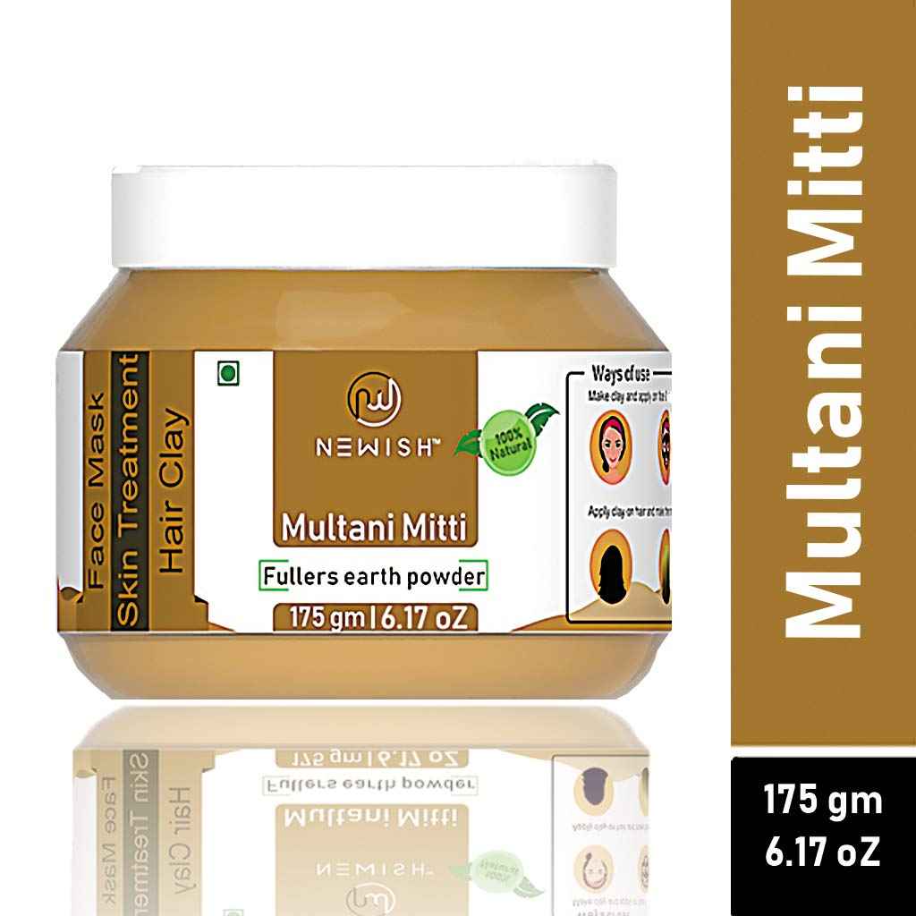 Buy Newish Multani Mitti Powder | Fullers Earth Organic (175 g) - Purplle