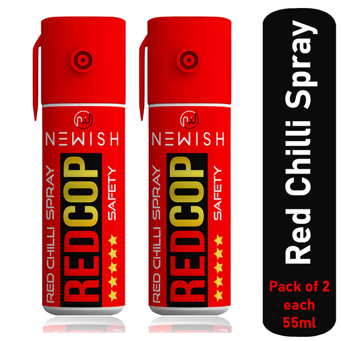 Buy Newish : Powerful Red Chilli Spray Self Defence for Women Pack of 2 (Each : 55 ml / 35 g) - Purplle