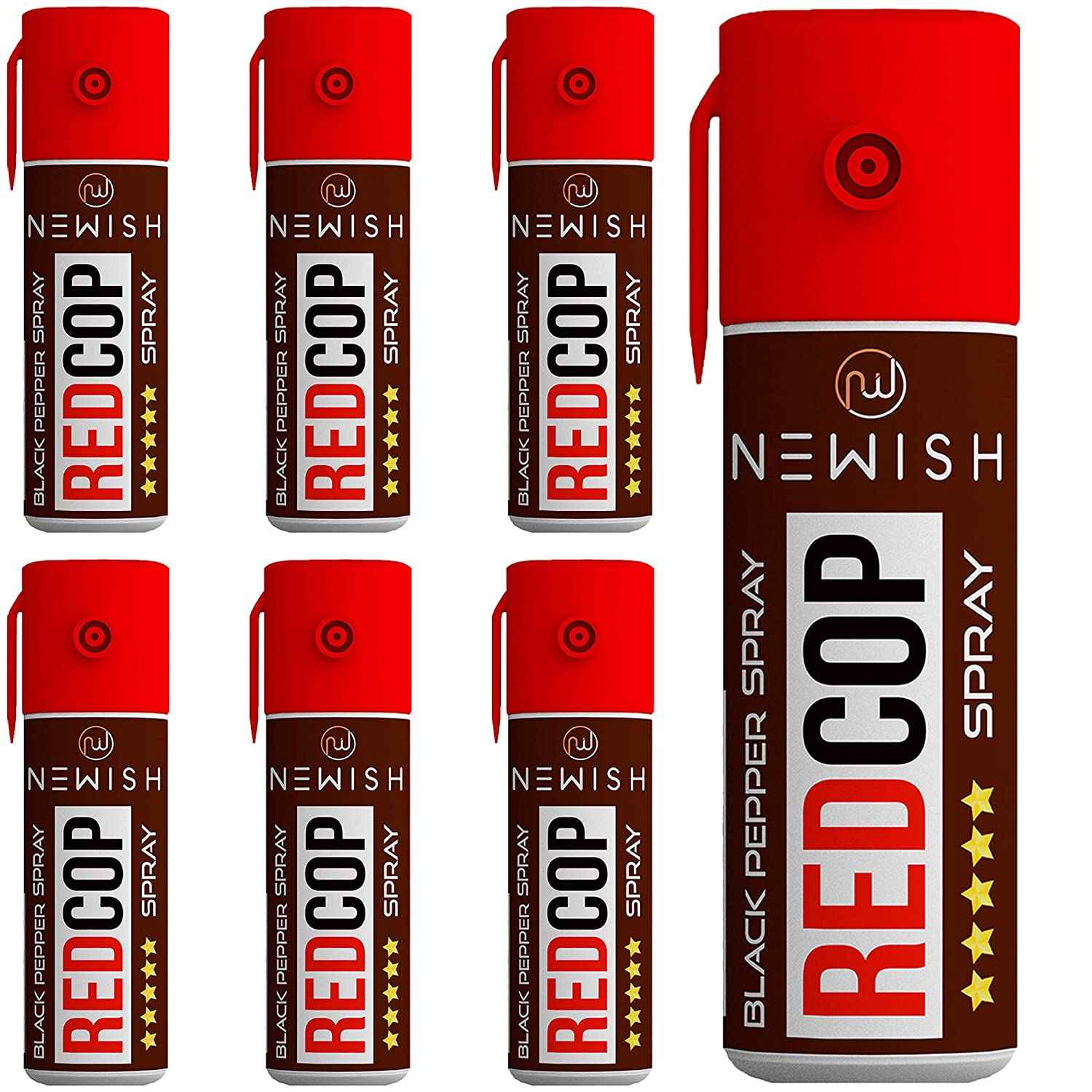 Buy Newish : Powerful Black Pepper Spray Self Defence for Women Pack of 7 (Each : 35 g/ 55 ml) - Purplle