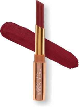 Buy Me-On Matte Vogue None Transfer Lipstick Burgundy 24 Hours Kissproof 1.8g (LS369-10) - Purplle
