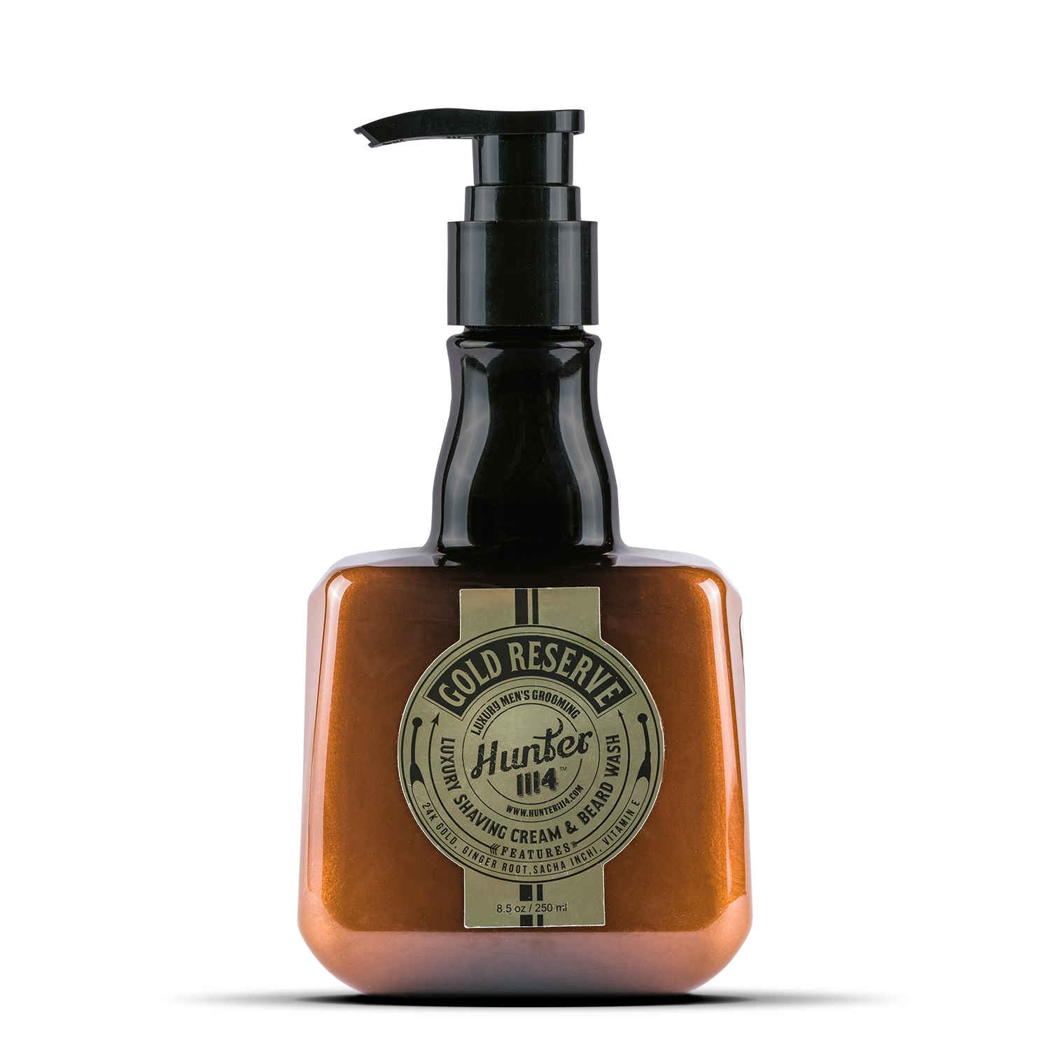 Buy Hunter 1114 Gold Reserve Luxury Shaving Cream & Beard Wash (250 ml) - Purplle