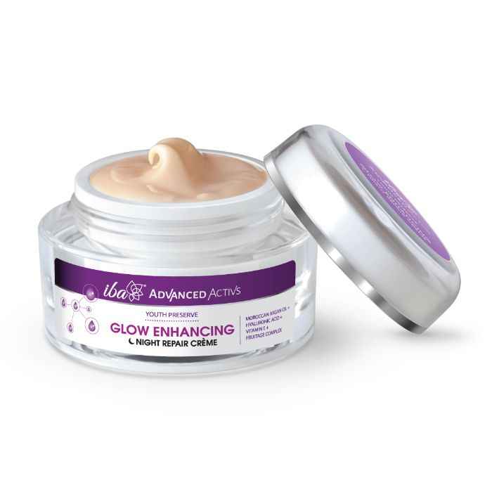 Buy Iba Advanced Activs Youth Preserve Glow Enhancing Night Repair Cream (50 g) - Purplle