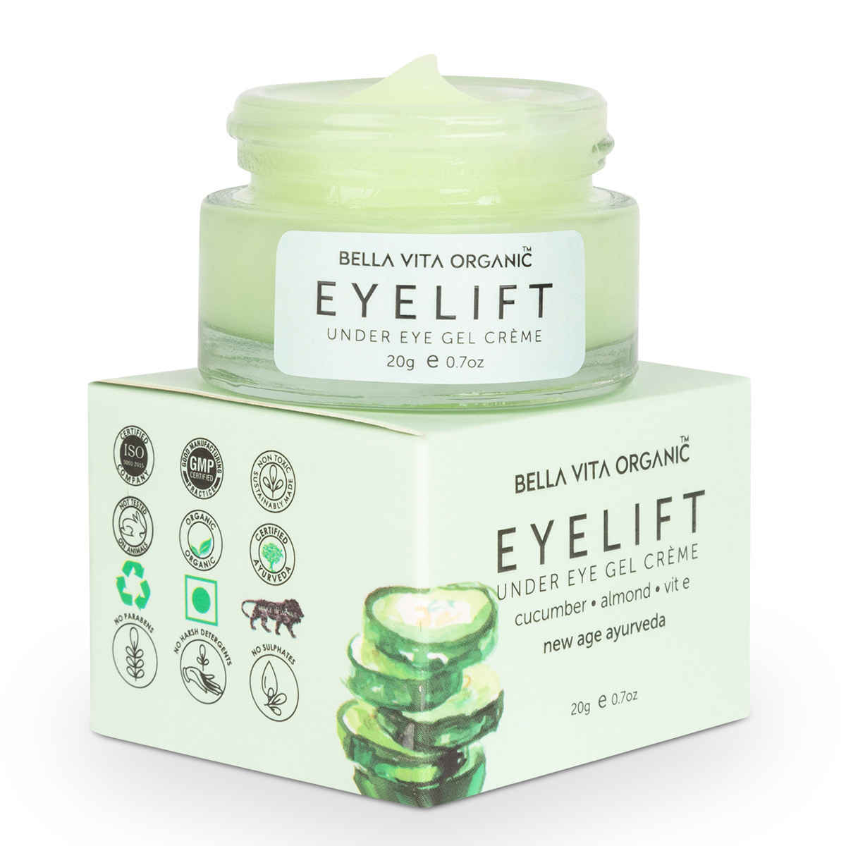 Buy Bella Vita Organic EyeLift Under Eye Cream for Dark Circles, Puffy Eyes & Wrinkles, For Men & Women (20 Gram) - Purplle