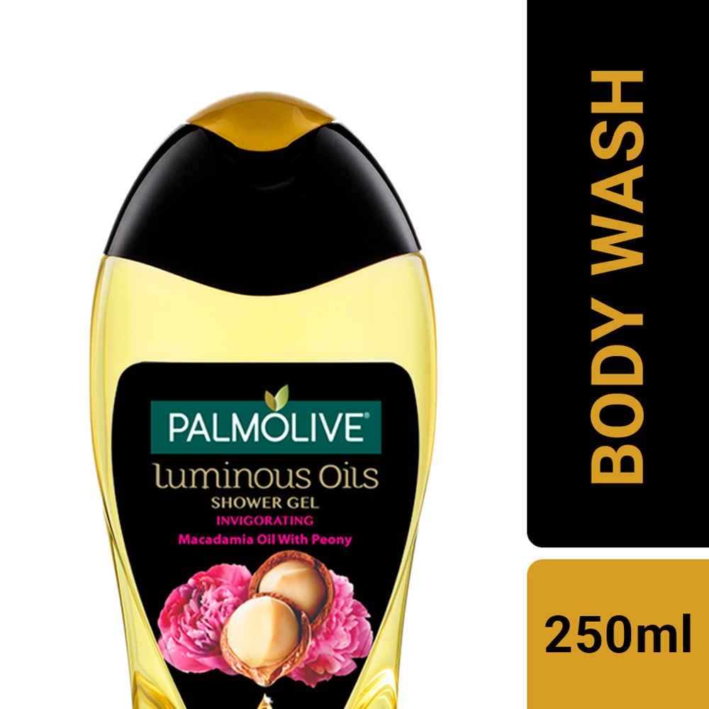 Buy Palmolive Body Wash Luminous Oils Invigorating Shower Gel with 100% Natural Macadamia Oil & Peony Extracts (250 ml) - Purplle