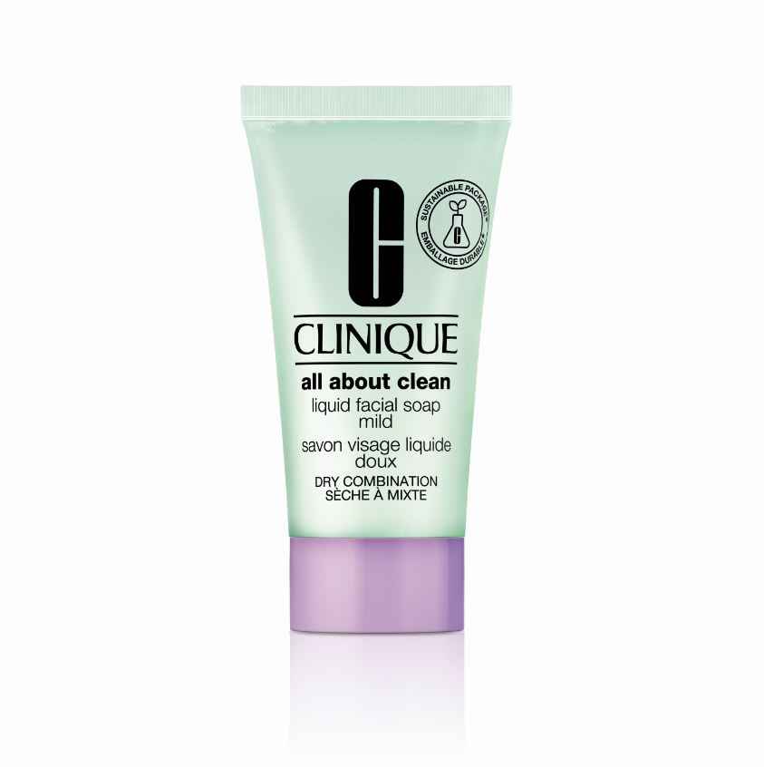 Buy Clinique All About Clean Liquid Facial Soap Mild-Dry Combination (30 ml) - Purplle