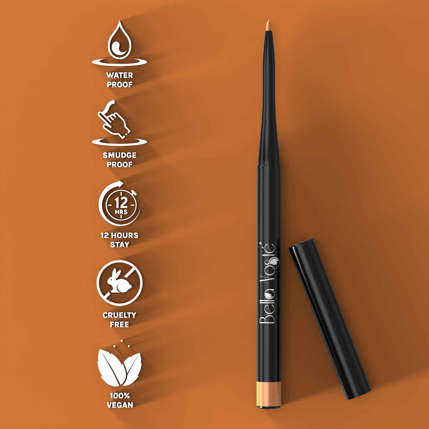 Buy Bella Voste Intense Eyeliner Kajal, Antique Gold (0.25 gm) - Purplle