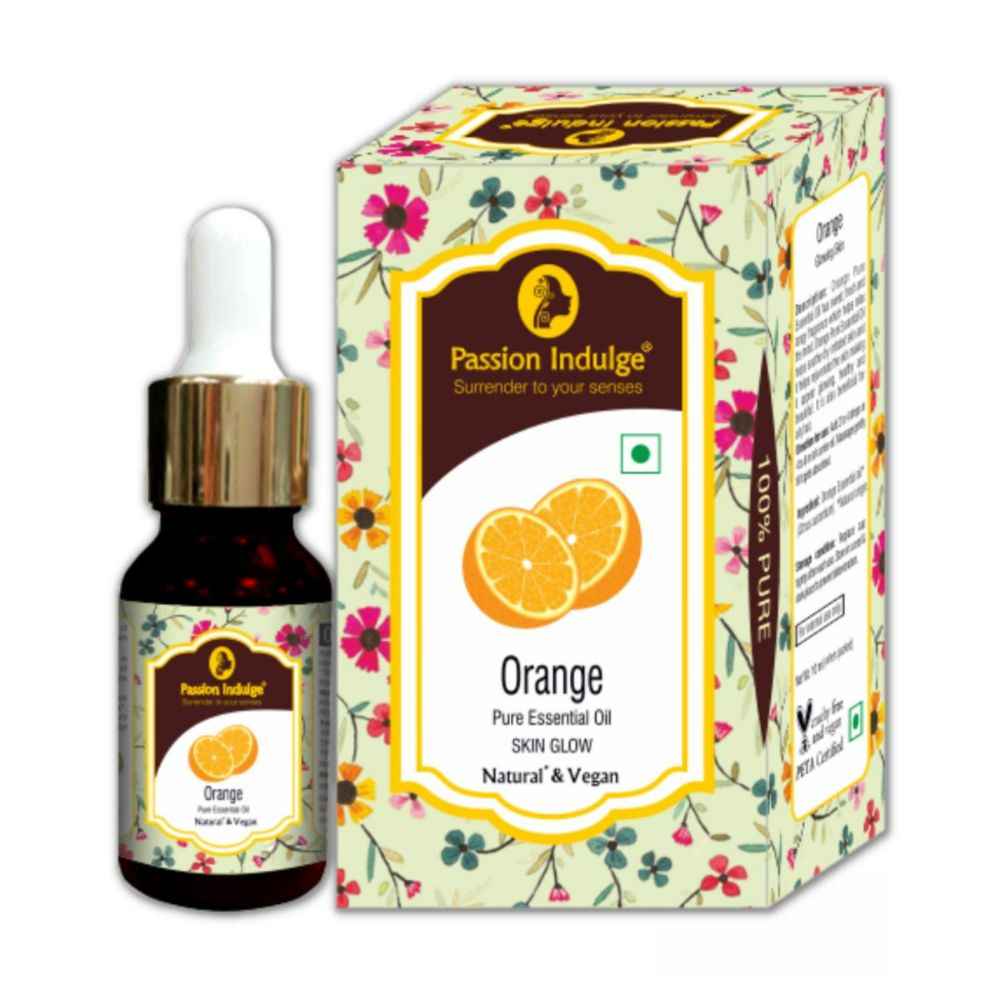 Buy Passion Indulge Orange Essential Oil for Glowing Skin, Anti-Aging and Oily Hair -10 ml - Purplle