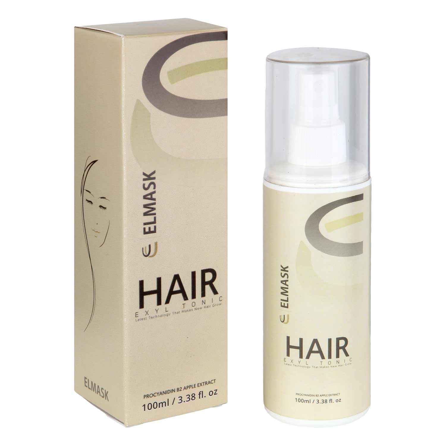 Buy Elmask Apple Extract Natural Regrowth Hair Exyl Hair Tonic for Men and Women - Purplle