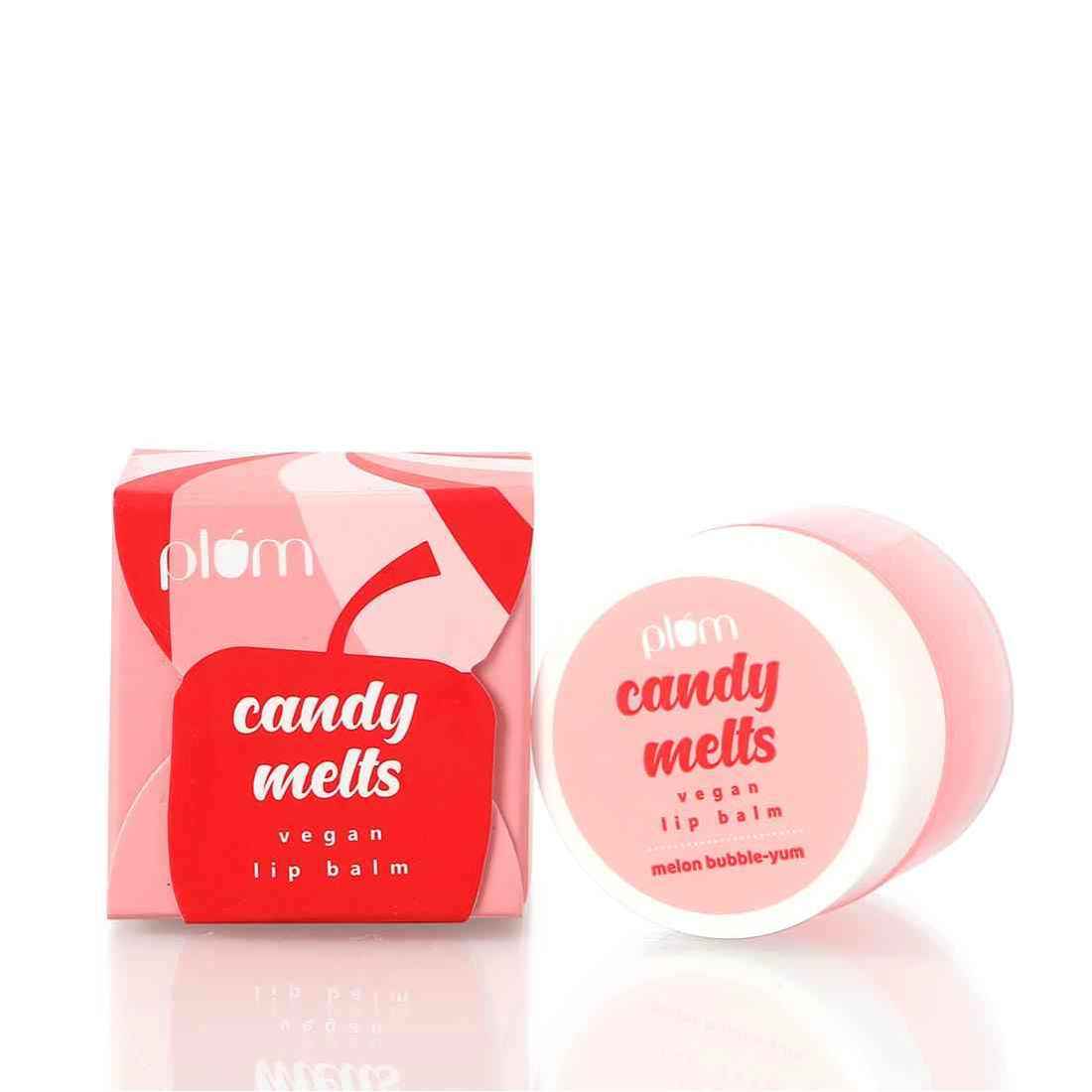 Buy Plum Candy Melts Vegan Lip Balm | Melon Bubble-yum (12 gm) - Purplle