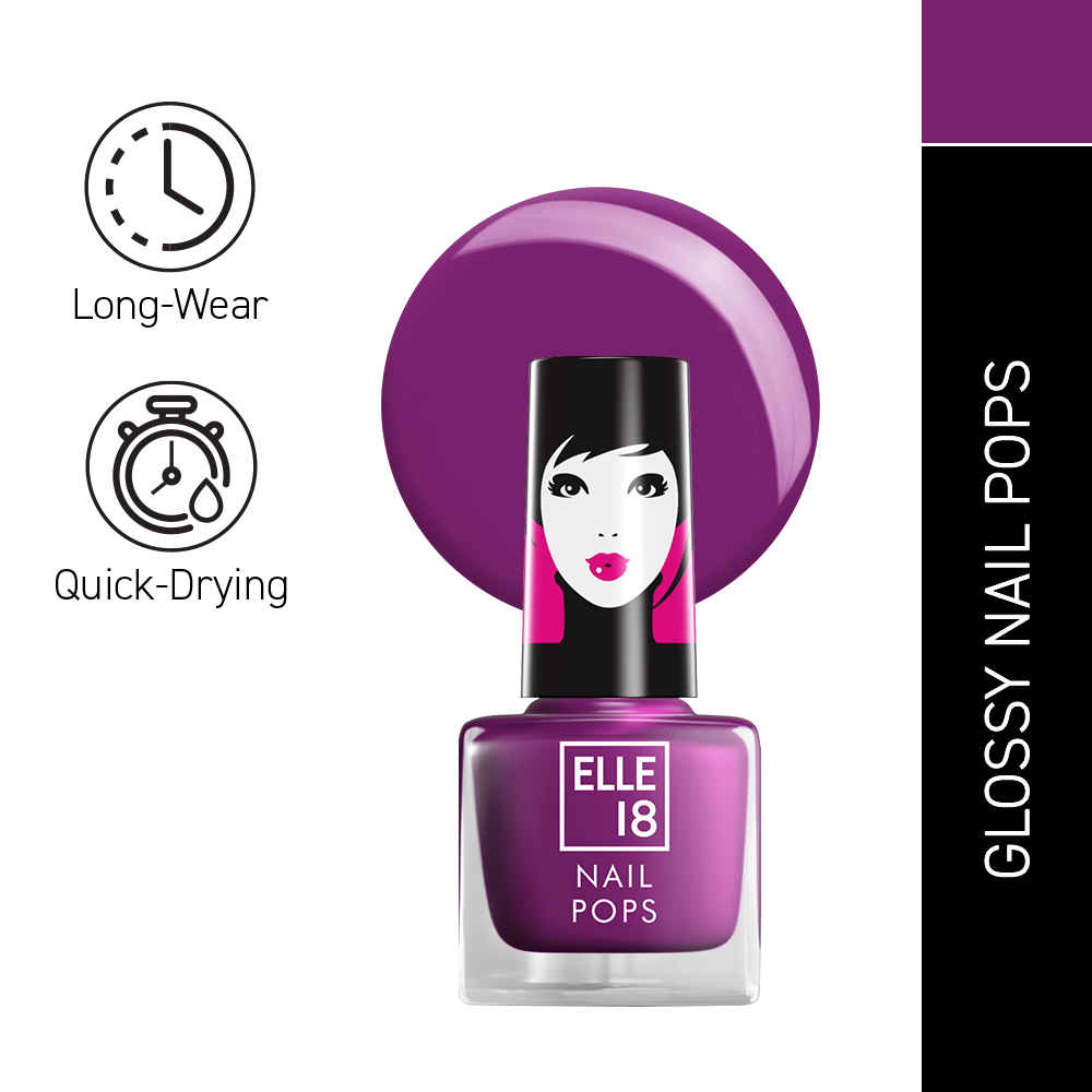 Buy Elle18 Nail Pops Nail Color 162 (5 ml) - Purplle