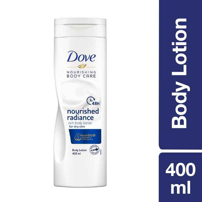Buy Dove Nourished Radiance Body Lotion, 48hrs Moisturisation , 400ml - Purplle