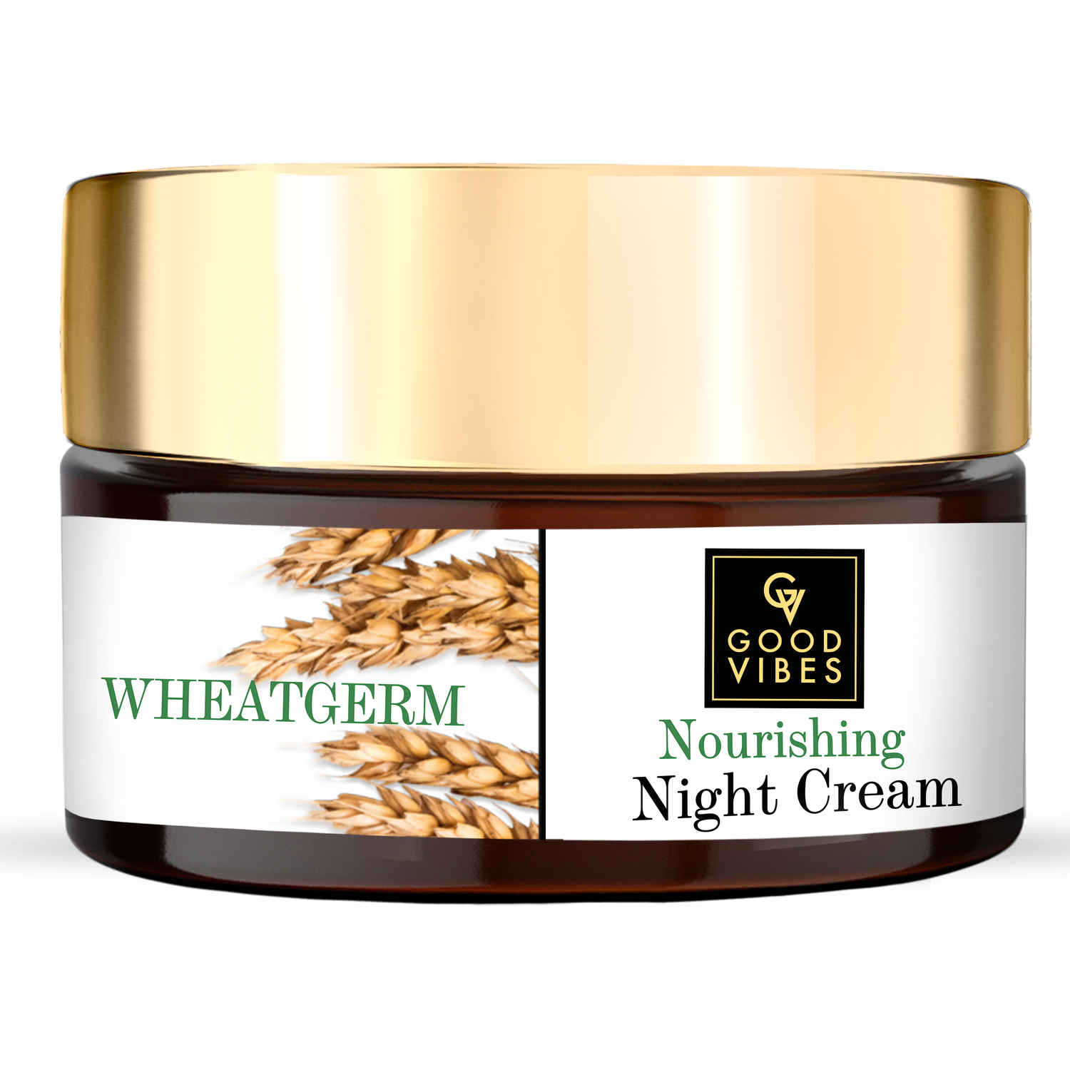 Buy Good Vibes Wheatgerm Nourishing Night Cream | Anti-Inflammatory, Heals Scars | With Almond Oil | Np Parabens, No Sulphates, No Mineral Oil (100 g) - Purplle