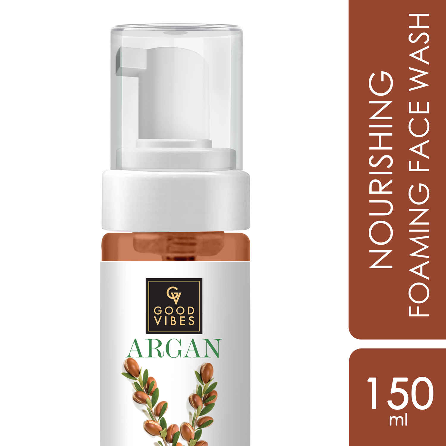 Buy Good Vibes Nourishing Foaming Face Wash - Argan (150 ml) - Purplle