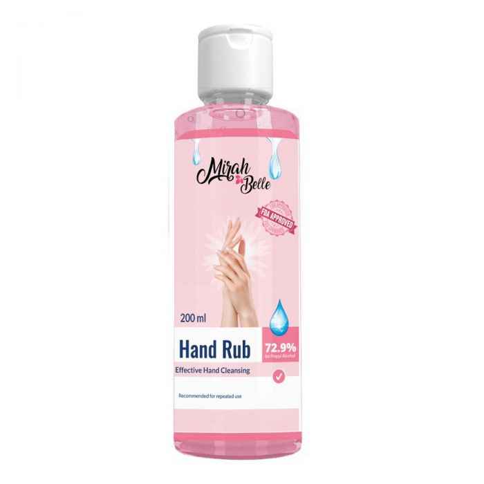 Buy Mirah Belle Hand Cleanser Sanitizer Gel 200 ml Best for Men, Women and Children Sulfate and Paraben Free Hand Rub 200 ml - Purplle