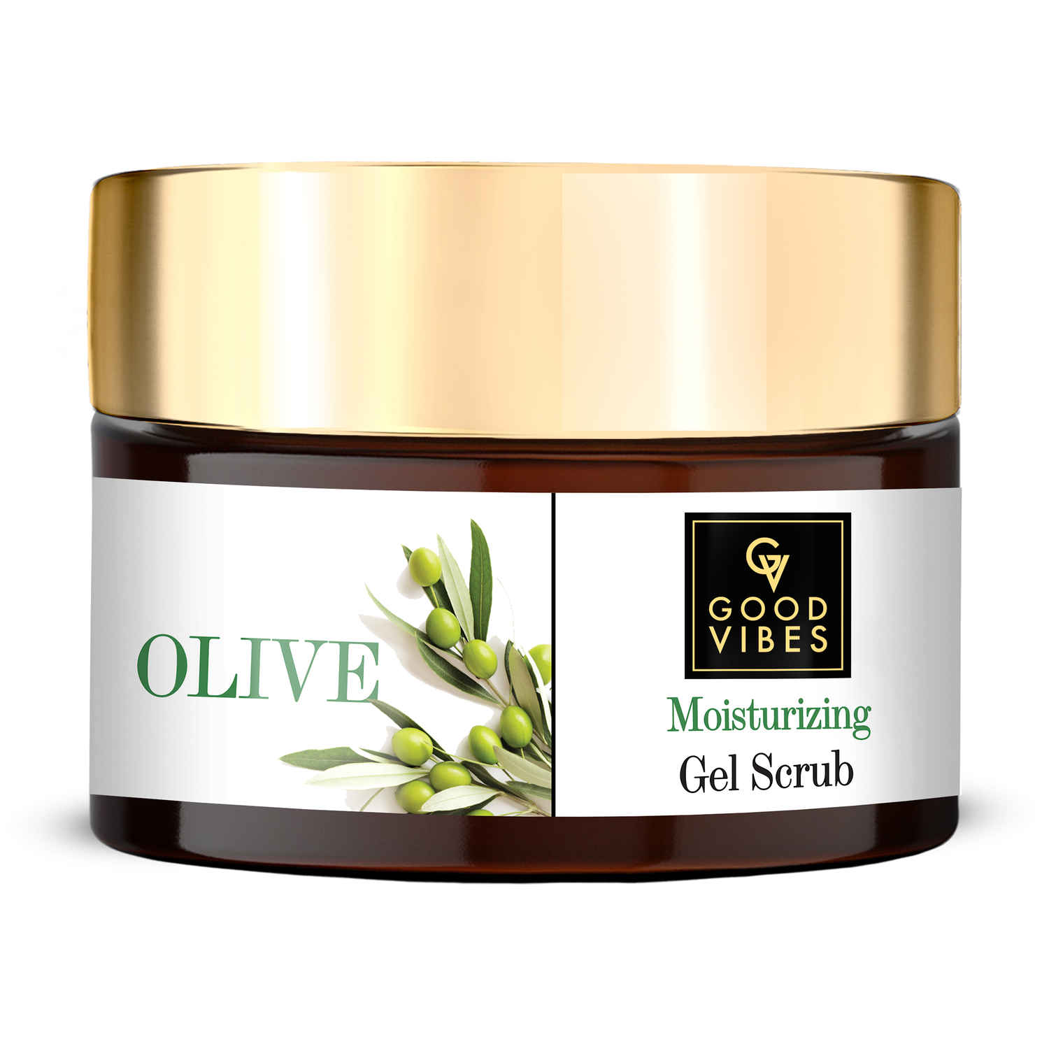 Buy Good Vibes Moisturizing Gel Scrub - Olive (50 g) - Purplle