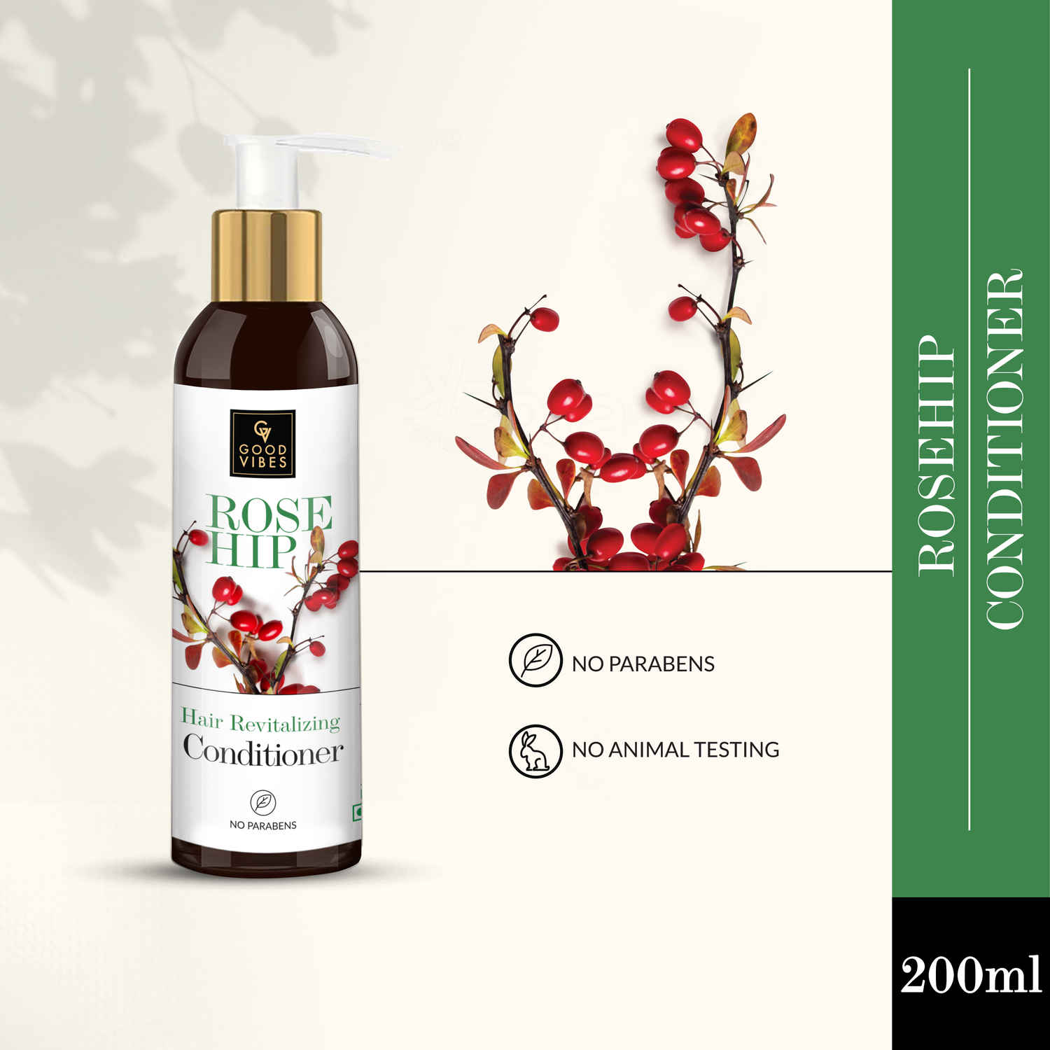 Buy Good Vibes Hair Revitalizing Conditioner - Rosehip (200 ml) - Purplle