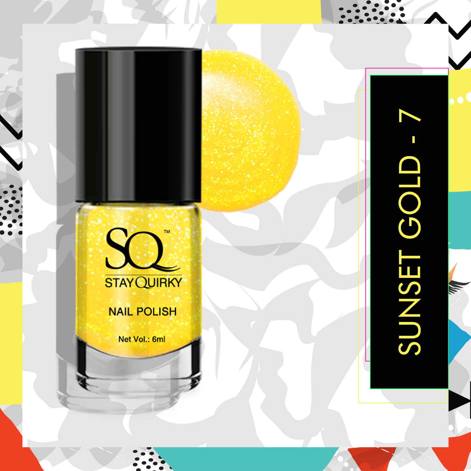 Buy Stay Quirky Baby You're Gold Nail Polish - Sunset Gold - 7 (6 ml) - Purplle