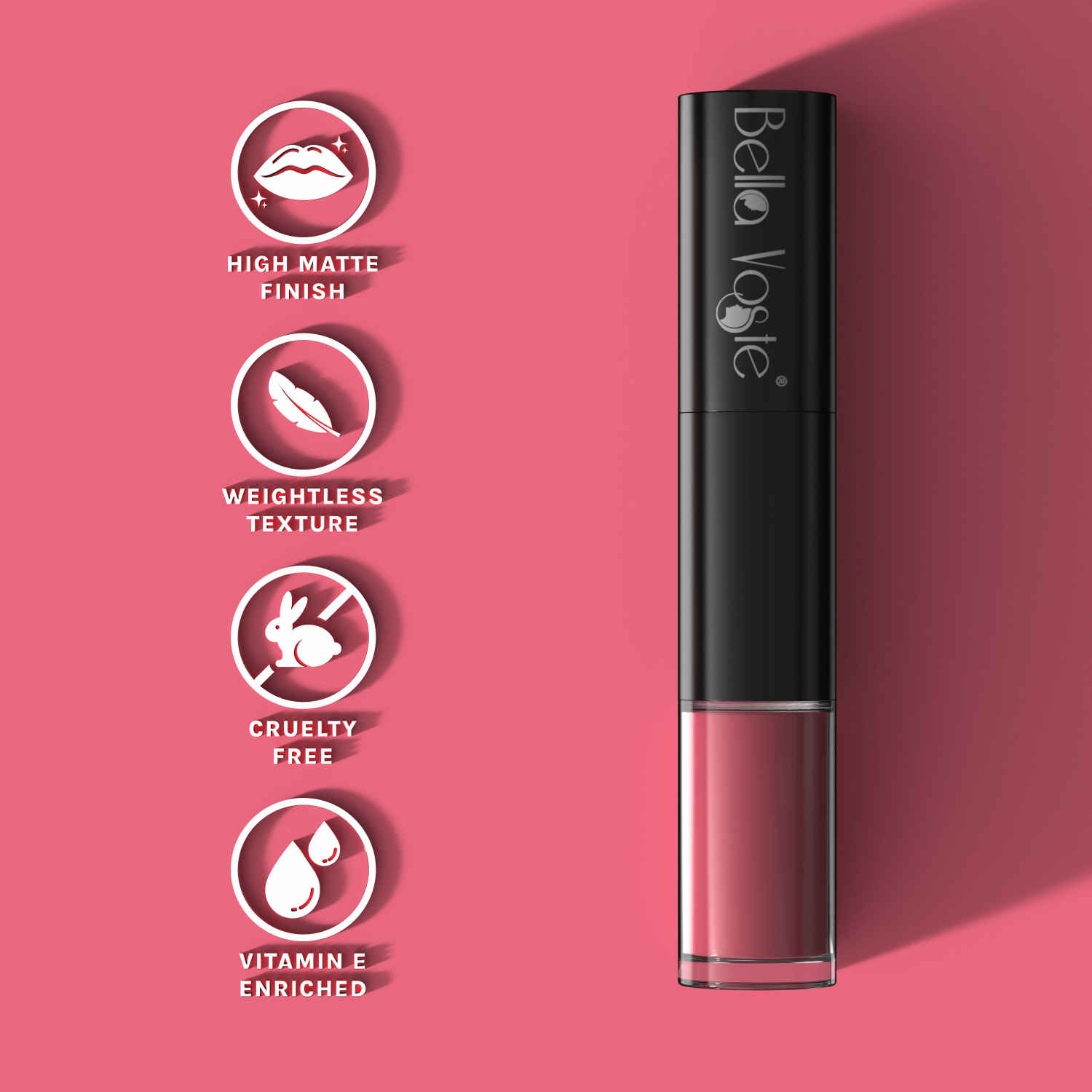 Buy Bella Voste Prime & Pout Liquid Lipstick , Sensous You (04) (1.1 g) & (1.6 ml) - Purplle
