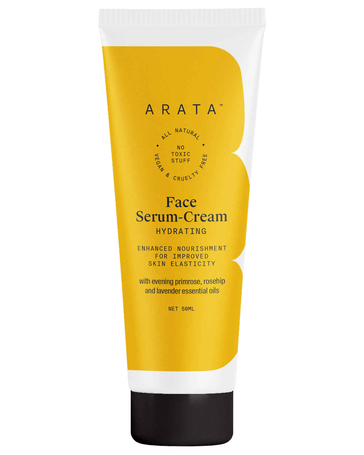 Buy Arata Natural Hydrating Face Serum-Cream With Evening Primrose, Rosehip & Lavender Oil For Men & Women | All-Natural, Vegan & Cruelty-Free | Enhanced Nourishment For Improved Skin Elasticity (50 ml) - Purplle
