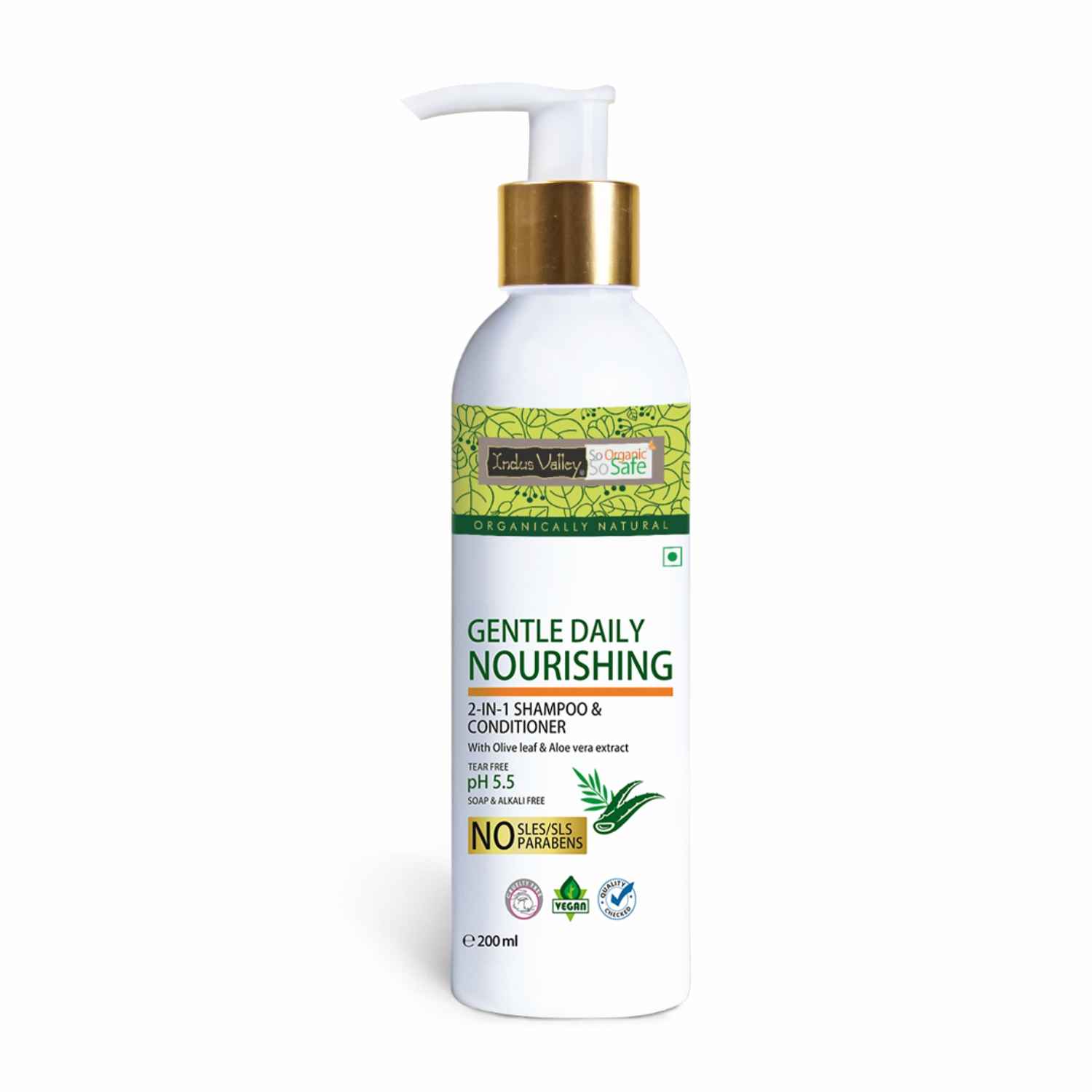 Buy Indus Valley Daily Gentle Shampoo (200 ml) - Purplle