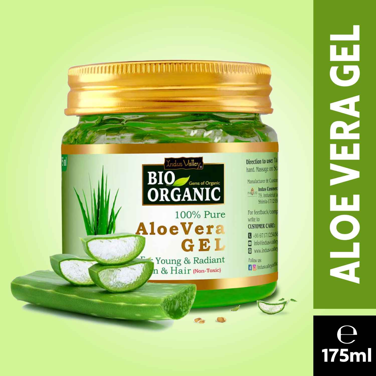 Buy Indus valley Bio Organic AloeVera Gel (175 ml) - Purplle