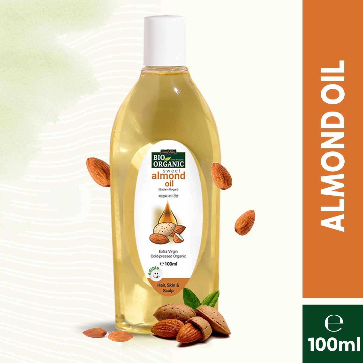 Buy Indus Valley Bio Organic Almond Oil ((100 ml)) - Purplle