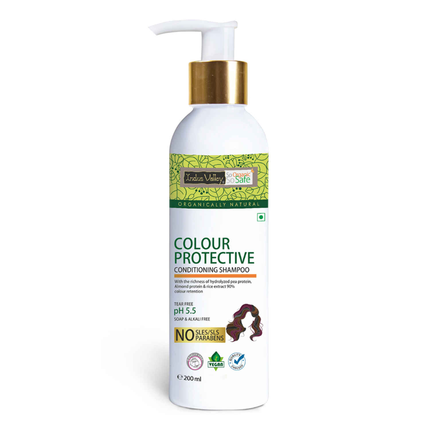 Buy Indus Valley Colour Protective Shampooing Conditioner (200 ml) - Purplle