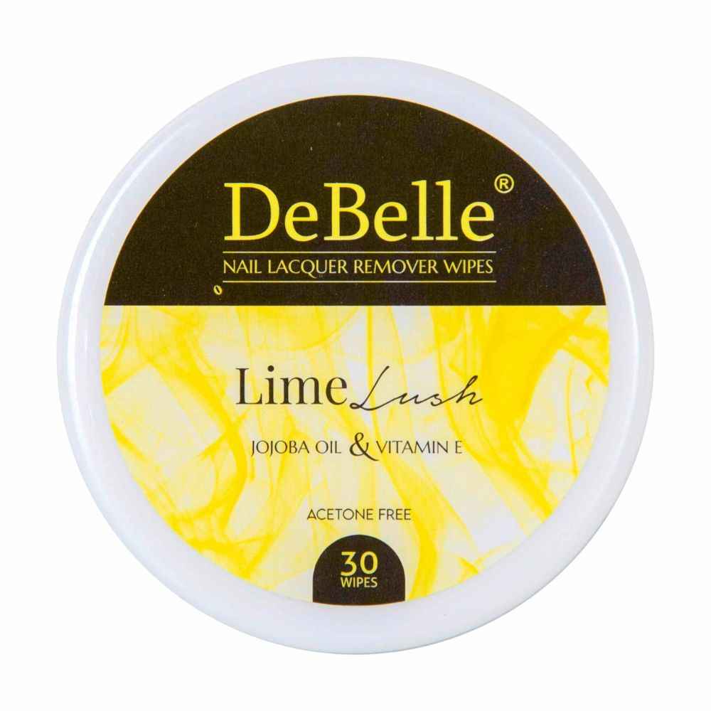 Buy DeBelle Nail Lacquer Remover Wipes -Lime Lush 30 Pcs - Purplle