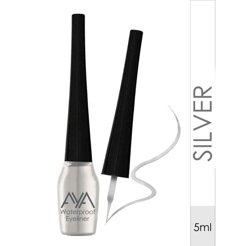 Buy AYA Waterproof Eyeliner, Silver (5 ml) - Purplle