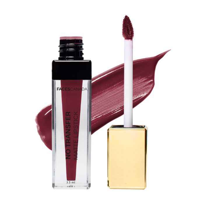 Buy Faces Canada No Transfer Matte Liquid Lip Color | Mask Proof | Transfer Proof | Lasts All Day |Enriched with Chamomile Oil | Highly Pigmented | One Stroke Color | Shade - Grammar Nazi 3.5 ml - Purplle
