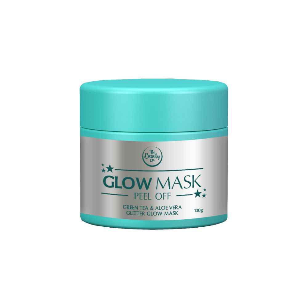 Buy The Beauty Co. Green Tea & Aloe Vera Glitter Glow Mask (100 g) - Purplle