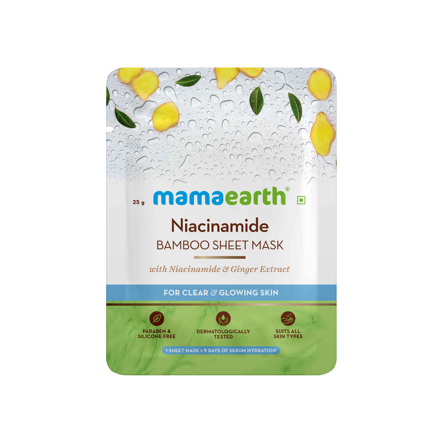 Buy Mamaearth Niacinamide Bamboo Sheet Mask (25 g) - Purplle
