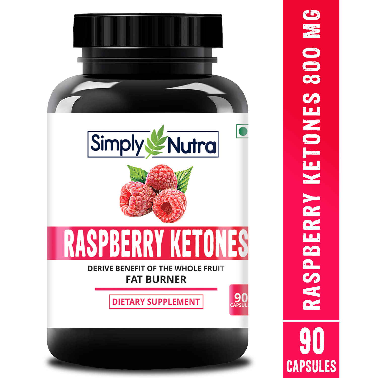 Buy Simply Nutra Raspberry Ketones for Weight Loss 800 Mg- 90 Capsules (1) - Purplle