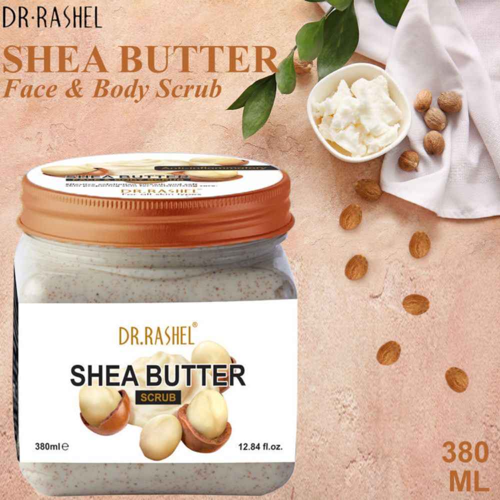 Buy Dr.Rashel Anti-Inflammatory Shea Butter Face and Body Scrub For All Skin Types (380 ml) - Purplle