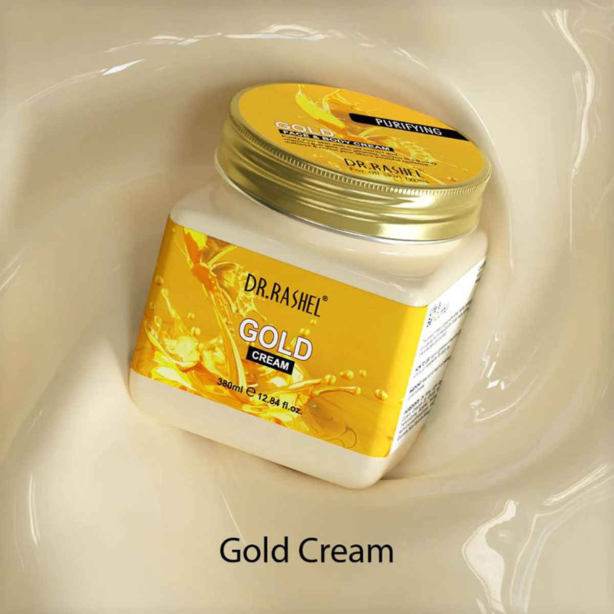 Buy Dr.Rashel Purifying Gold Face and Body Cream For All Skin Types (380 ml) - Purplle