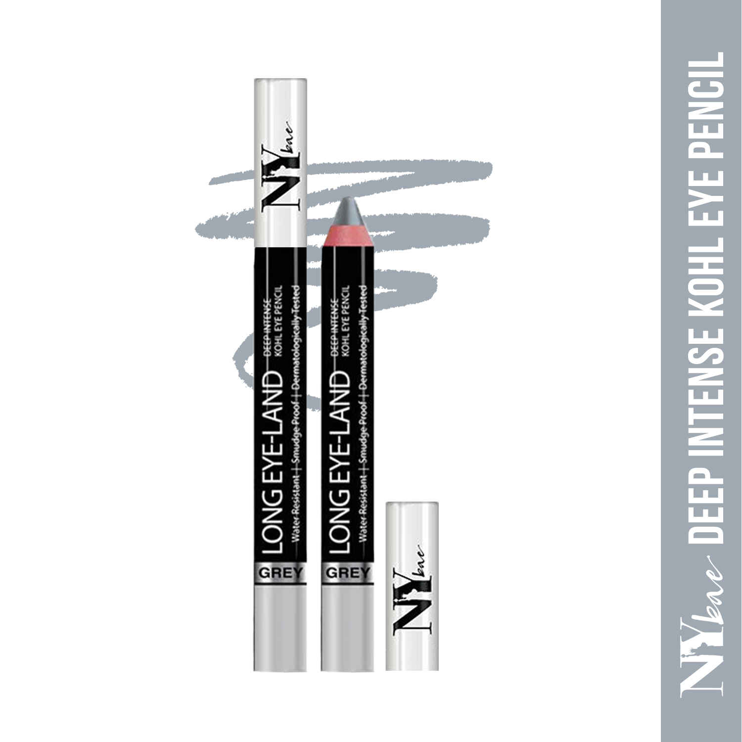 Buy NY Bae Deep Intense Kohl Eye Pencil Grey - Long Eye-Land- Pack of 2 - Purplle