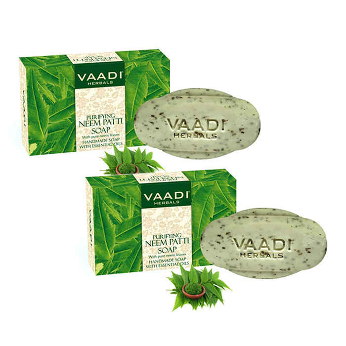 Buy Vaadi Herbals Neem Patti Soap Contains Pure Neem Leaves (75 g) (Pack of 3) Pack of 2 - Purplle