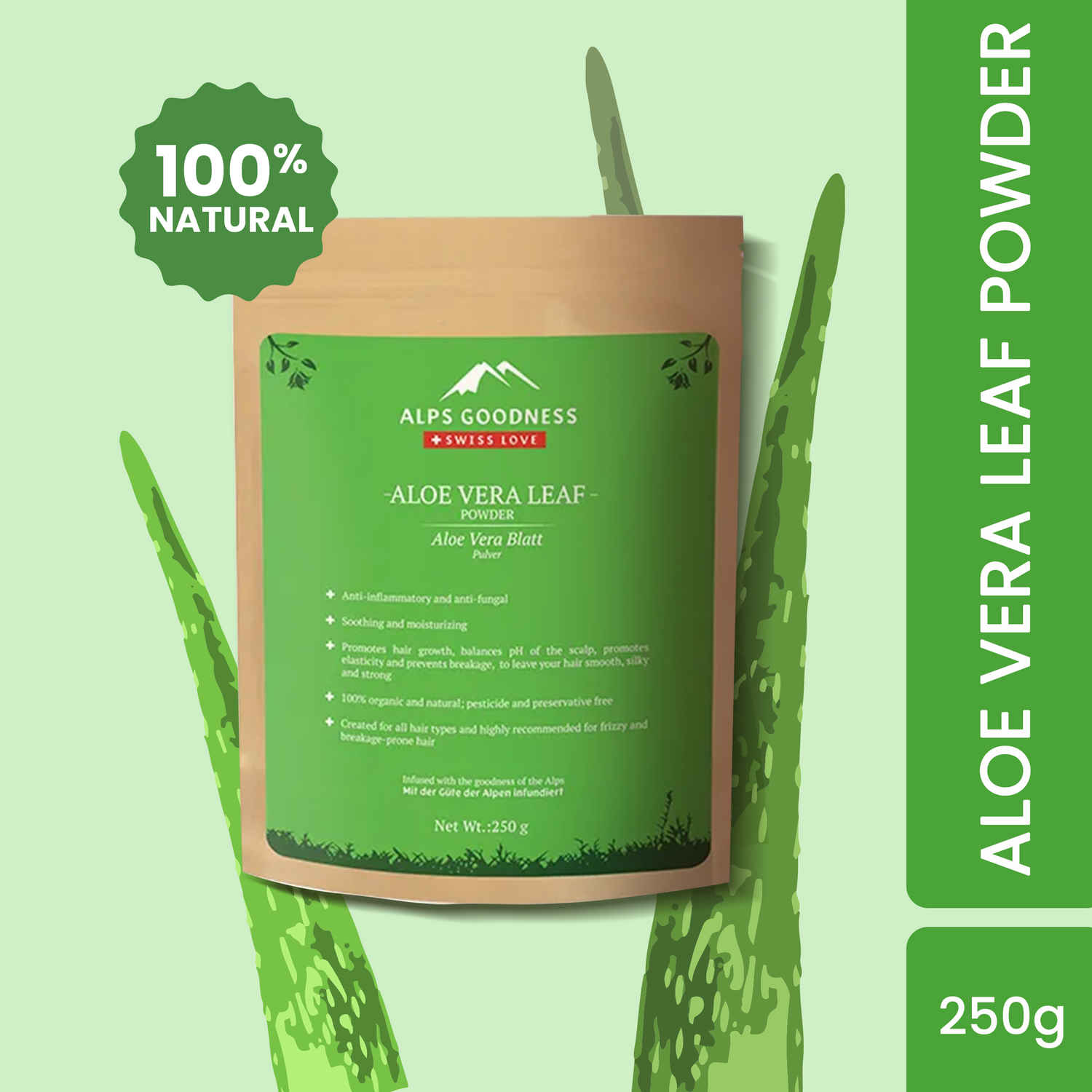 Buy Alps Goodness Powder - Aloe Vera Leaf (250 g) - Purplle